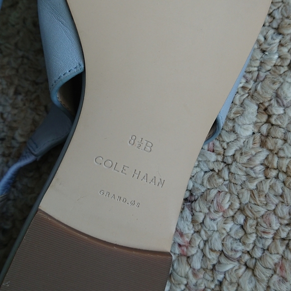 Cole Haan Merrit Skimmer light blue Slingback Flats size 8.5 - Picture 12 of 13